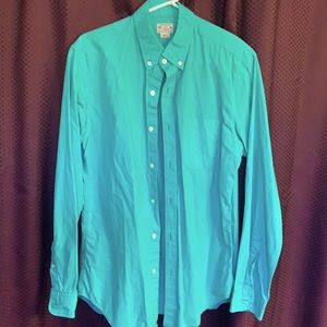 JCrew mens button down. Color is teal.